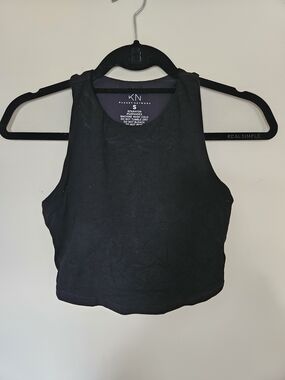 Klassy Network Black Cropped Tank Top